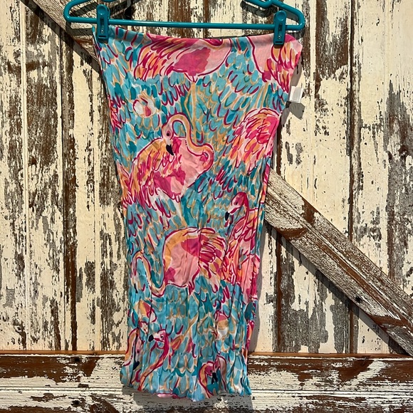Lilly Pulitzer Infinity Scarf Flamingo Design - Picture 3 of 4